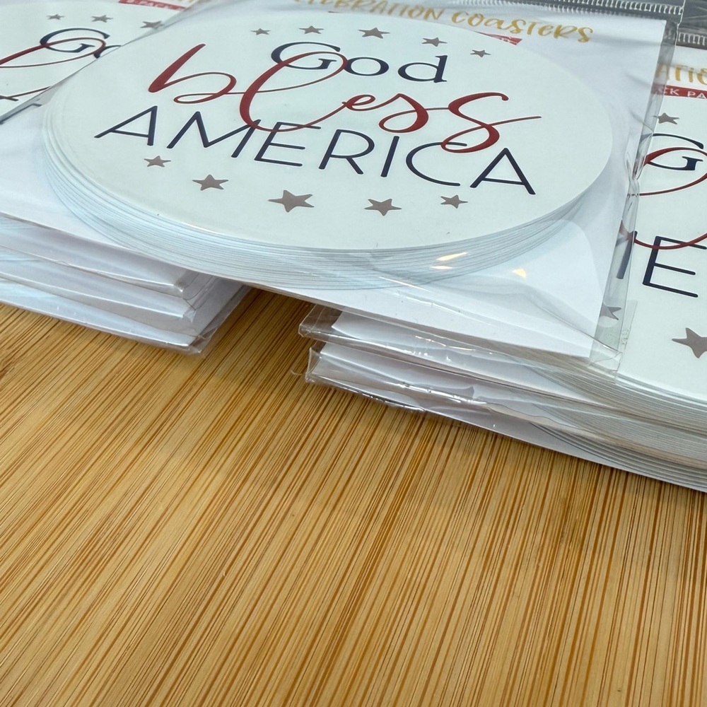 God bless America paper Coaster Set! 56 total! - Picture 3 of 7